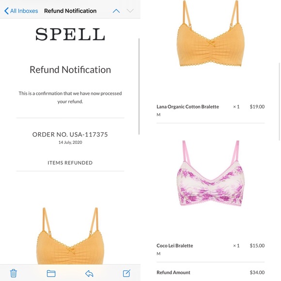 ISO • Spell Bralettes Size Medium Only - Picture 3 of 5